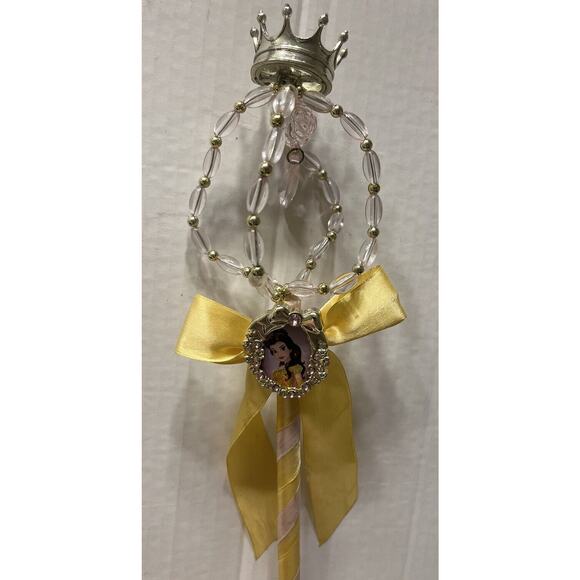 NWT Disney Princess Belle Dress Up Girls Size 9/10 with wand BEAUTY & THE BEAST - Picture 9 of 10